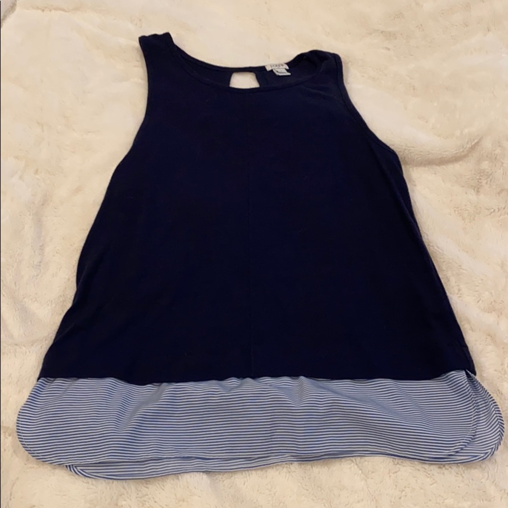 J crew layered tank